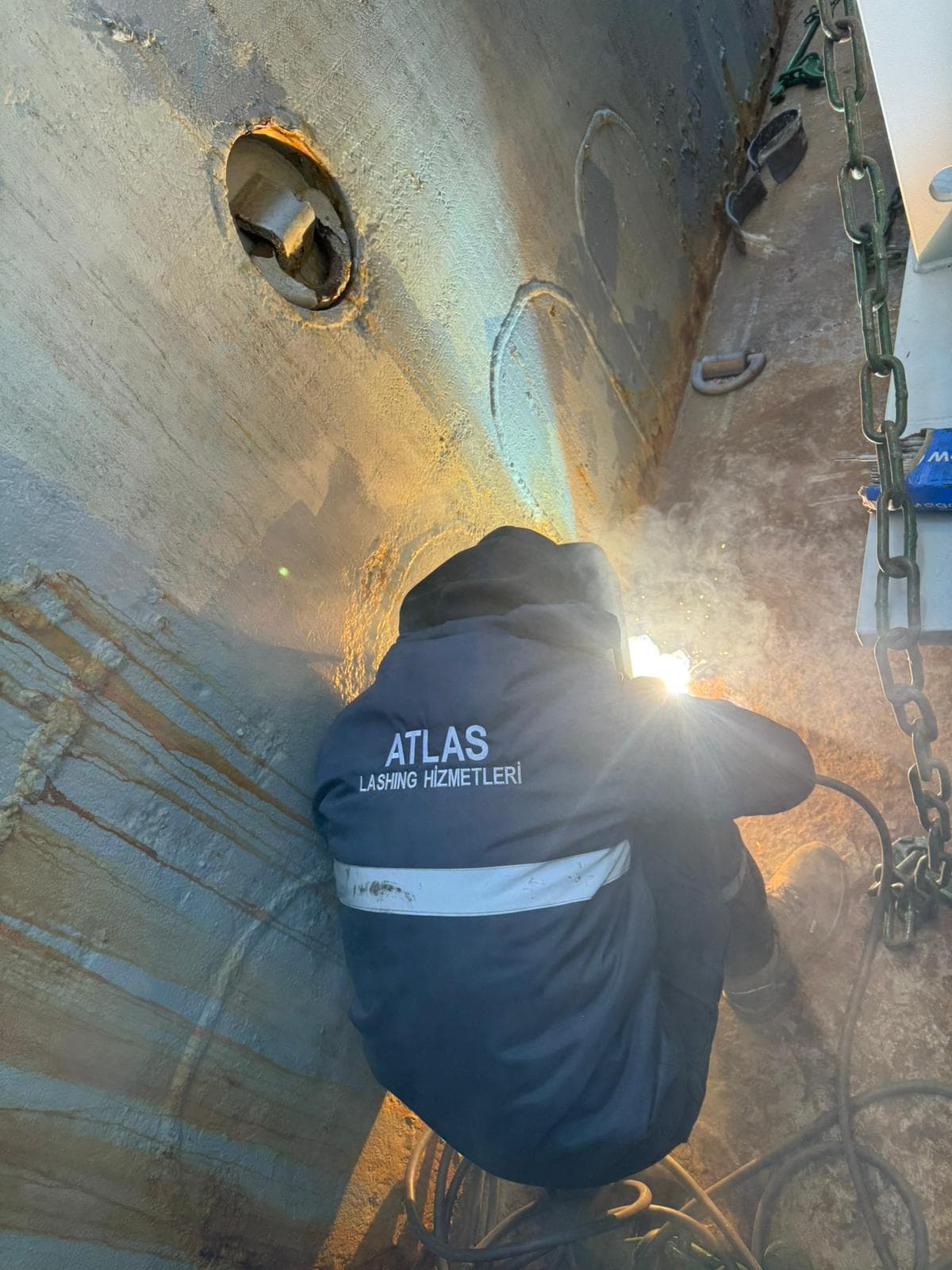 Marine warranty survey lashing kapsamında hot work kaynak izni ve uygulaması